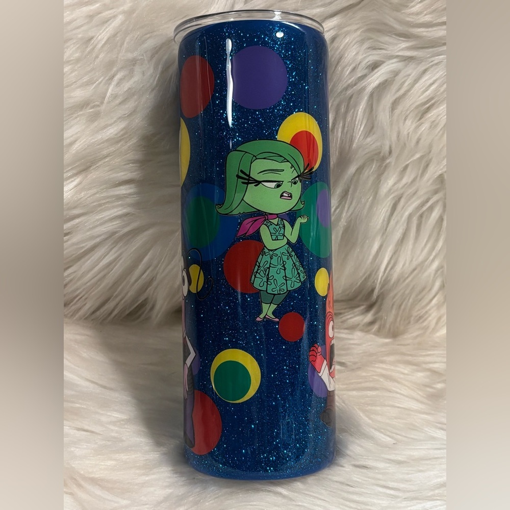 Inside Out Character 30 oz Stainless Steel Tumbler Hot or Cold NEW